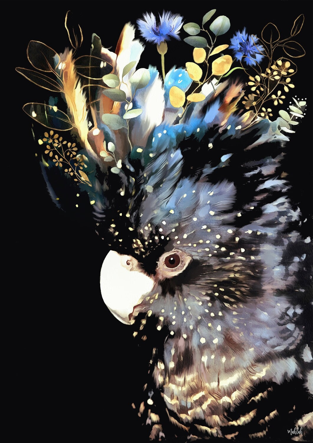 Black Cockatoo Print