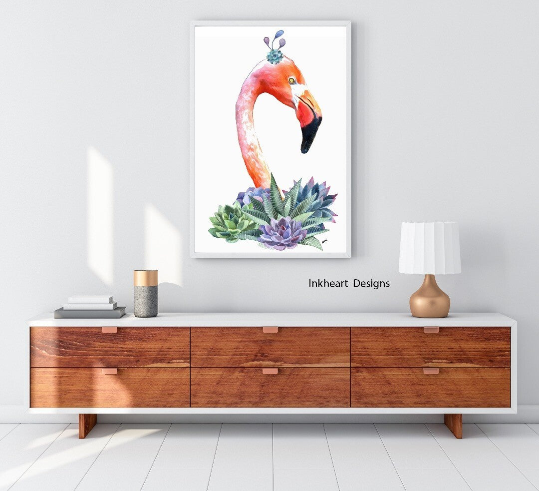 Flamingo Print