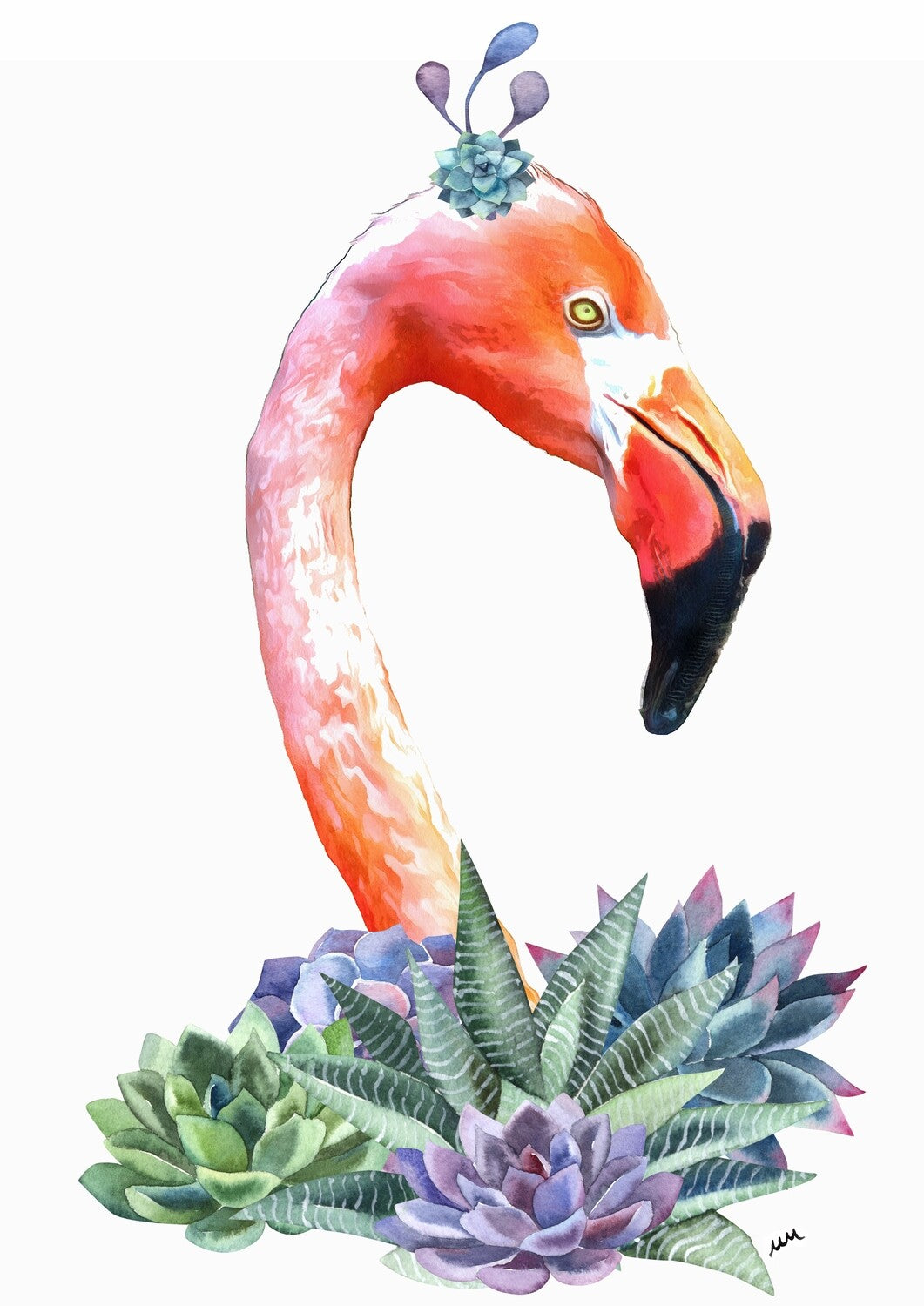 Flamingo Print