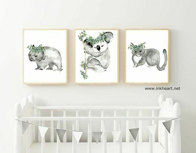 Sleepy Koala Print