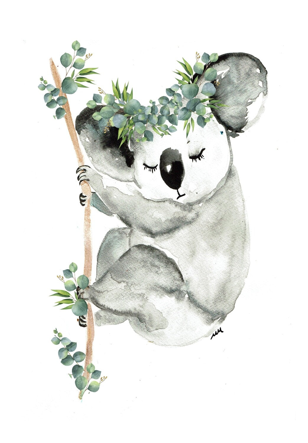 Sleepy Koala Print