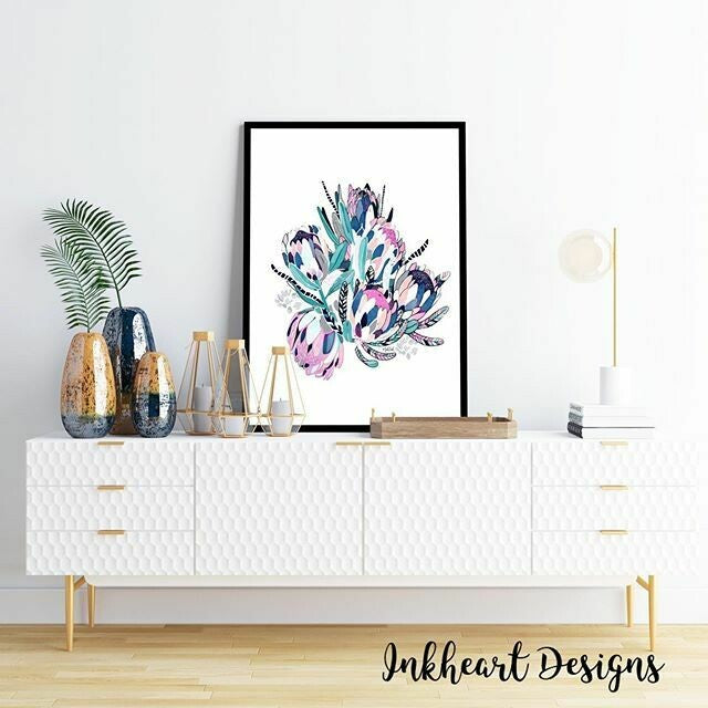 Colour bunch (white) Print