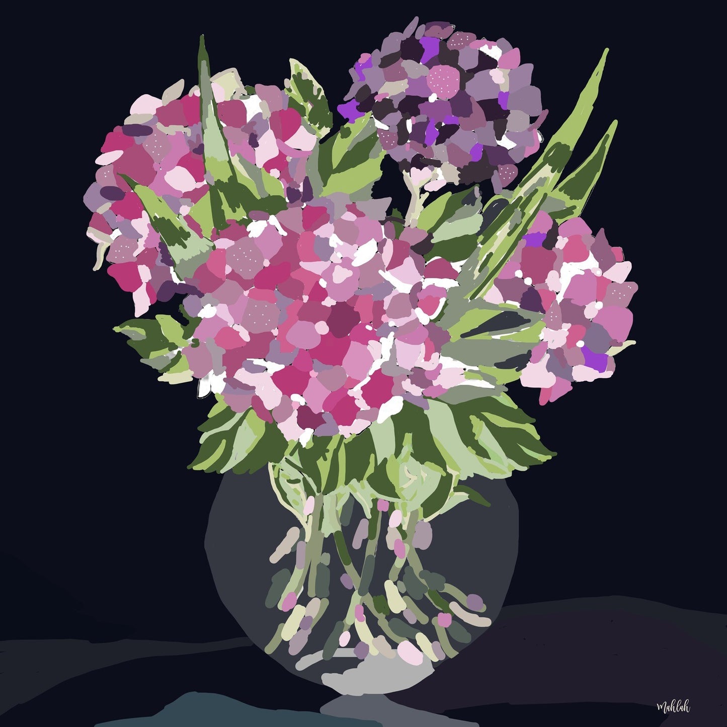 Glass vase Print