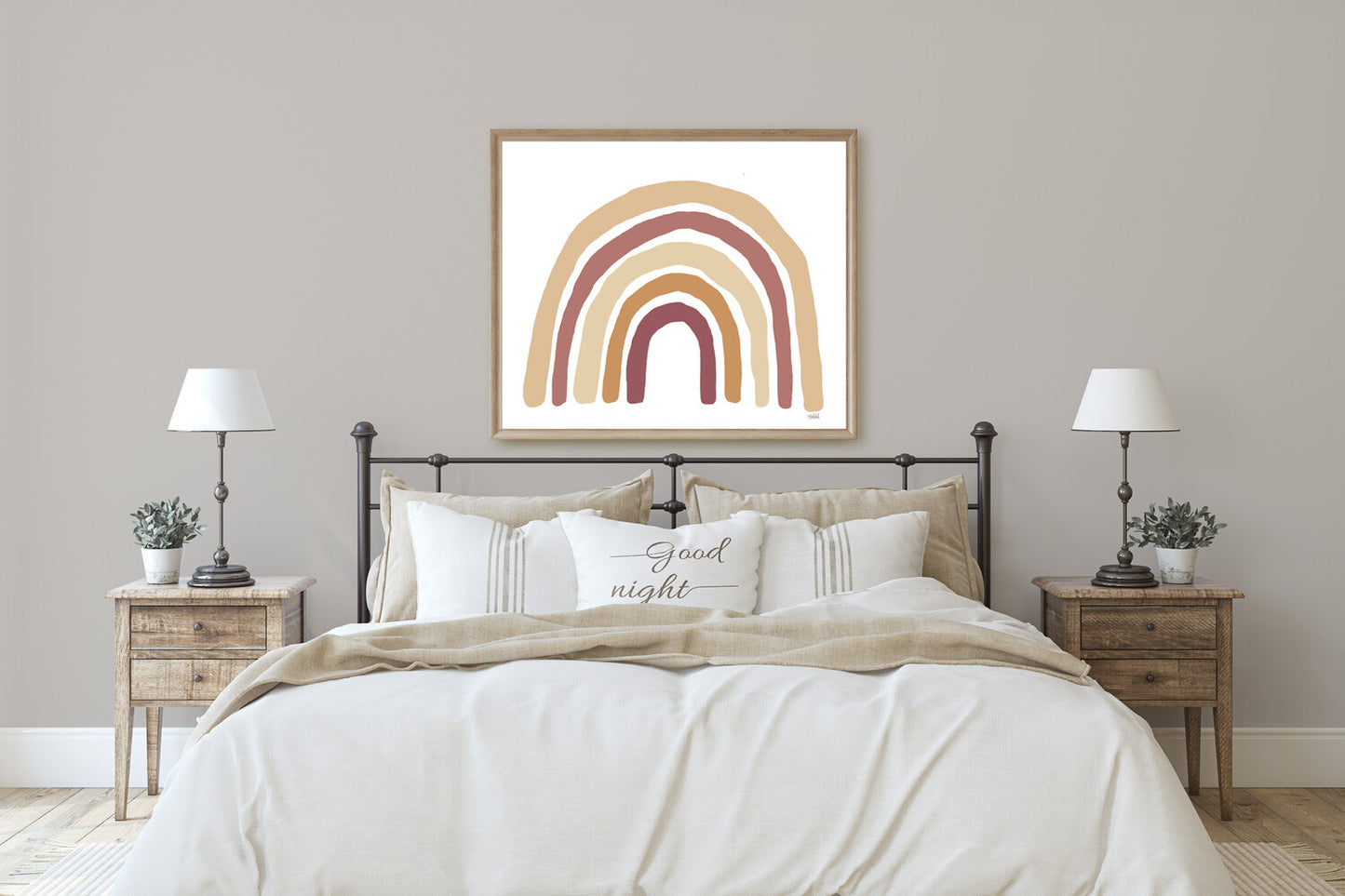 Kombi rainbow (Landscape) Print