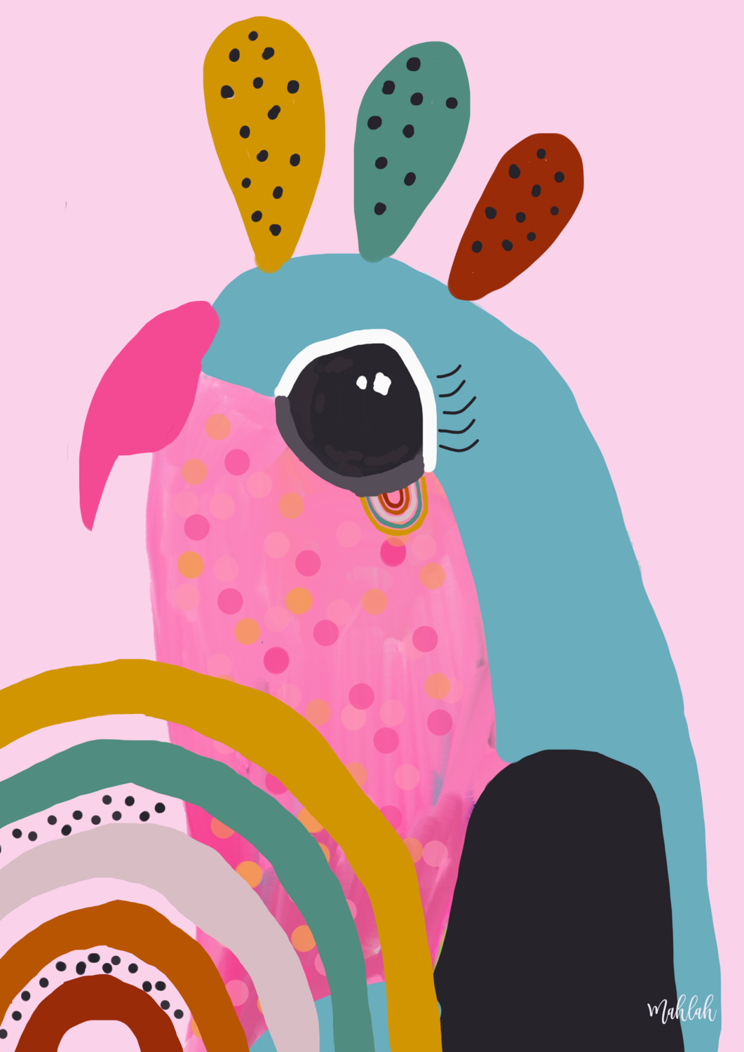 Birdy (Pink ) Print