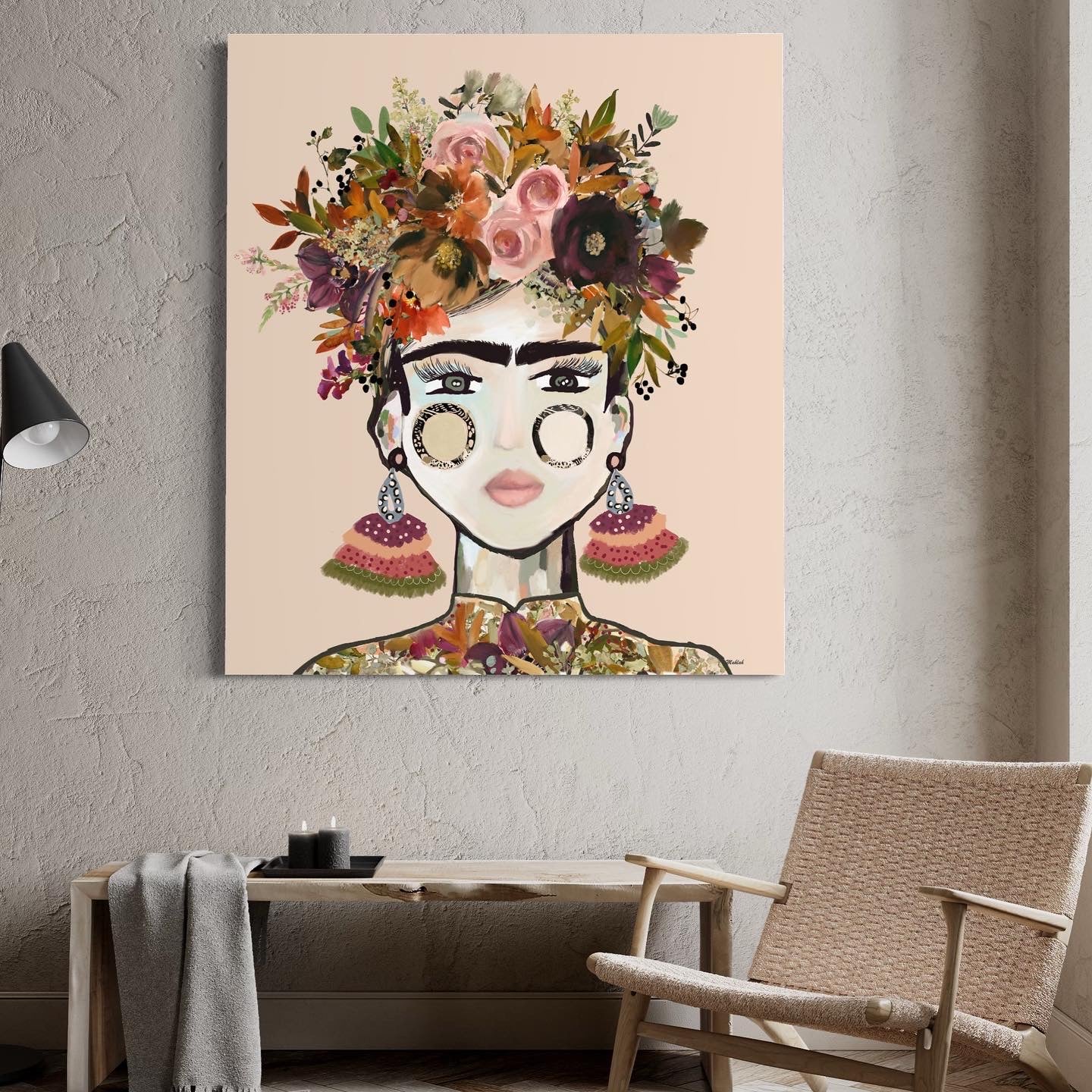 Spring carnival Frida Canvas Print