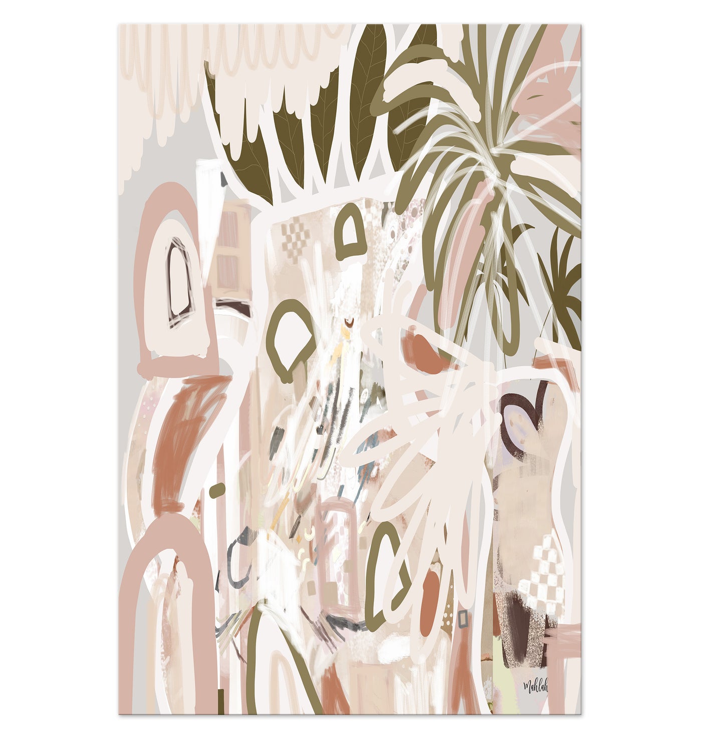Alabaster abstract Canvas Print