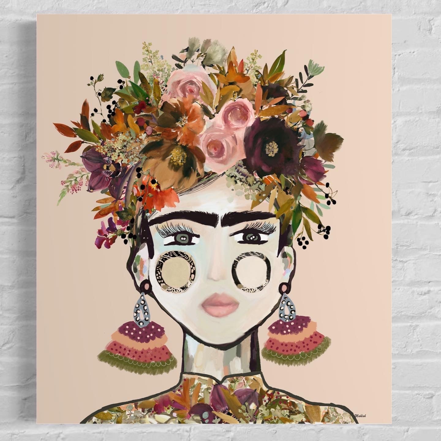 Spring carnival Frida Canvas Print