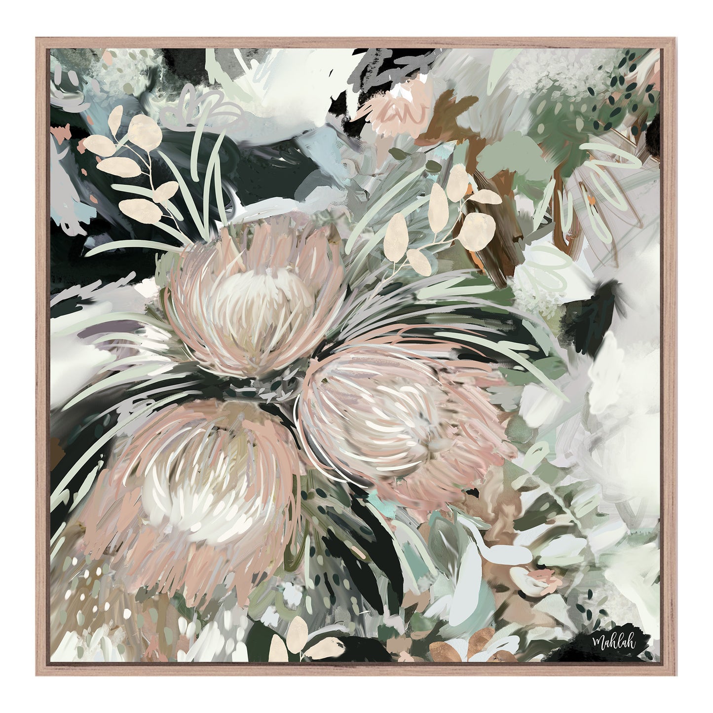 Forbes Florals (Square) Canvas Print