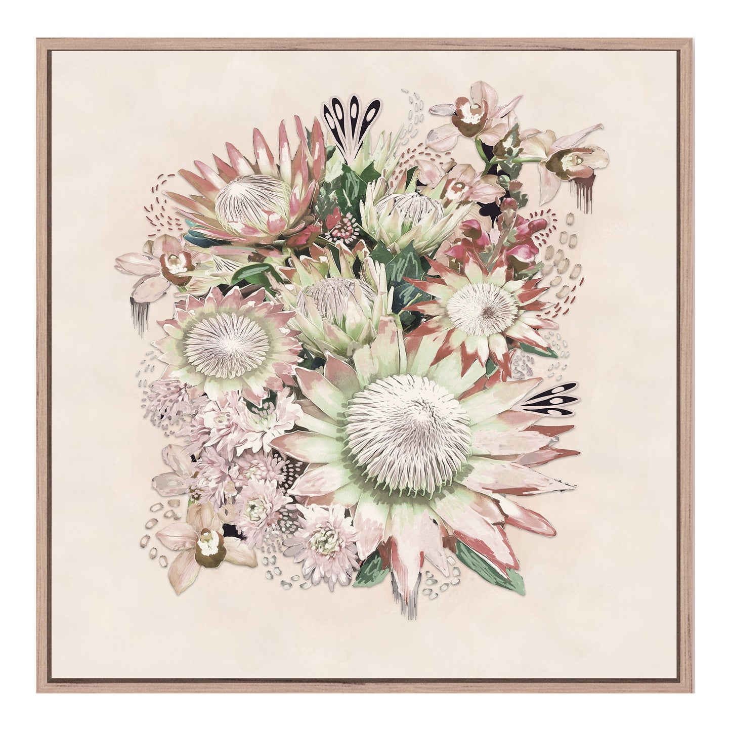 Royal 002 Bunch (Square) Canvas Print