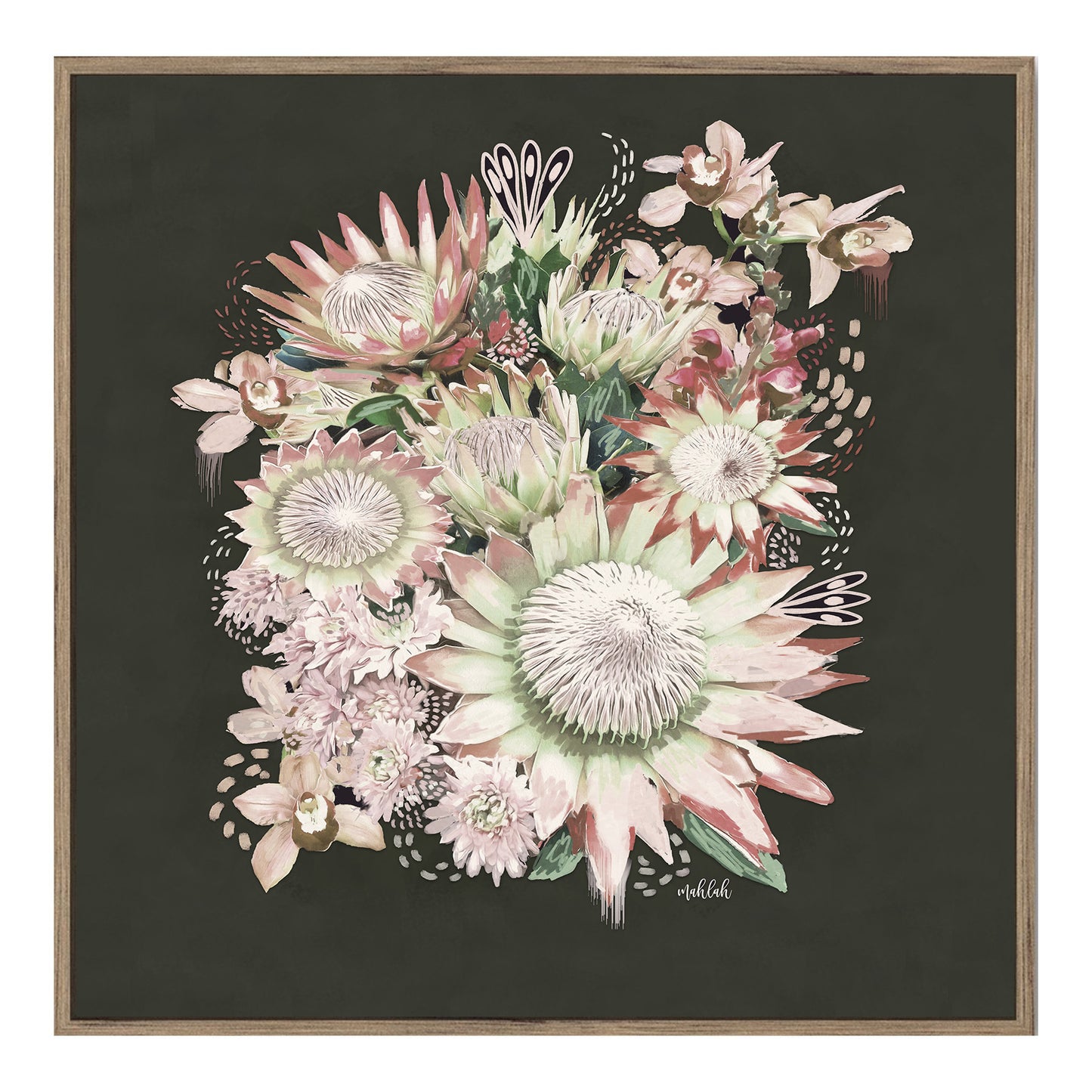 Royal 001 Bunch (Square) Canvas Print
