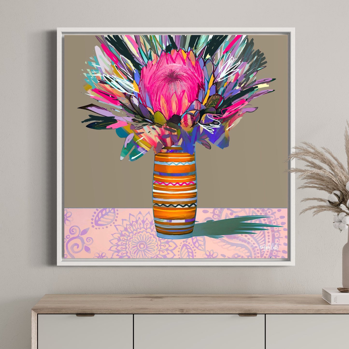 Flower match Canvas Print