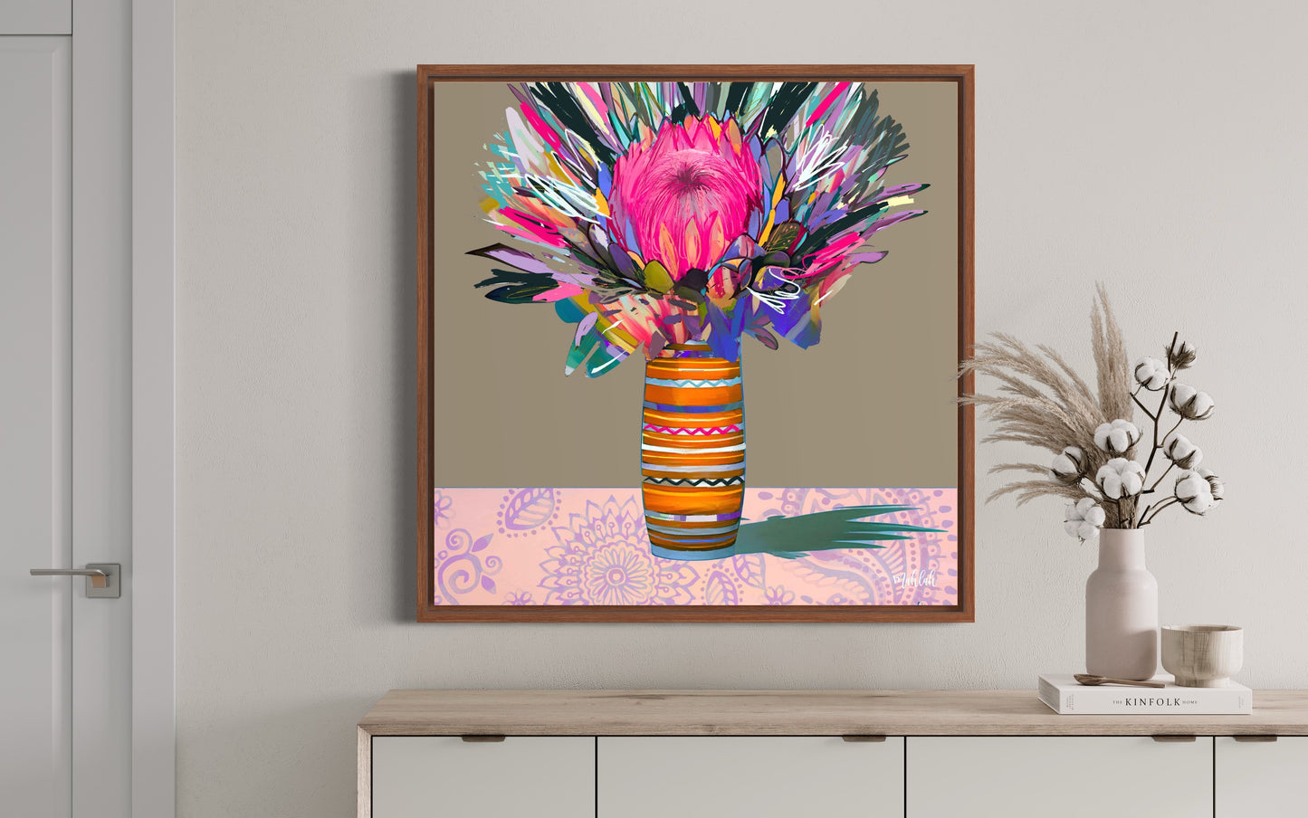 Flower match Canvas Print