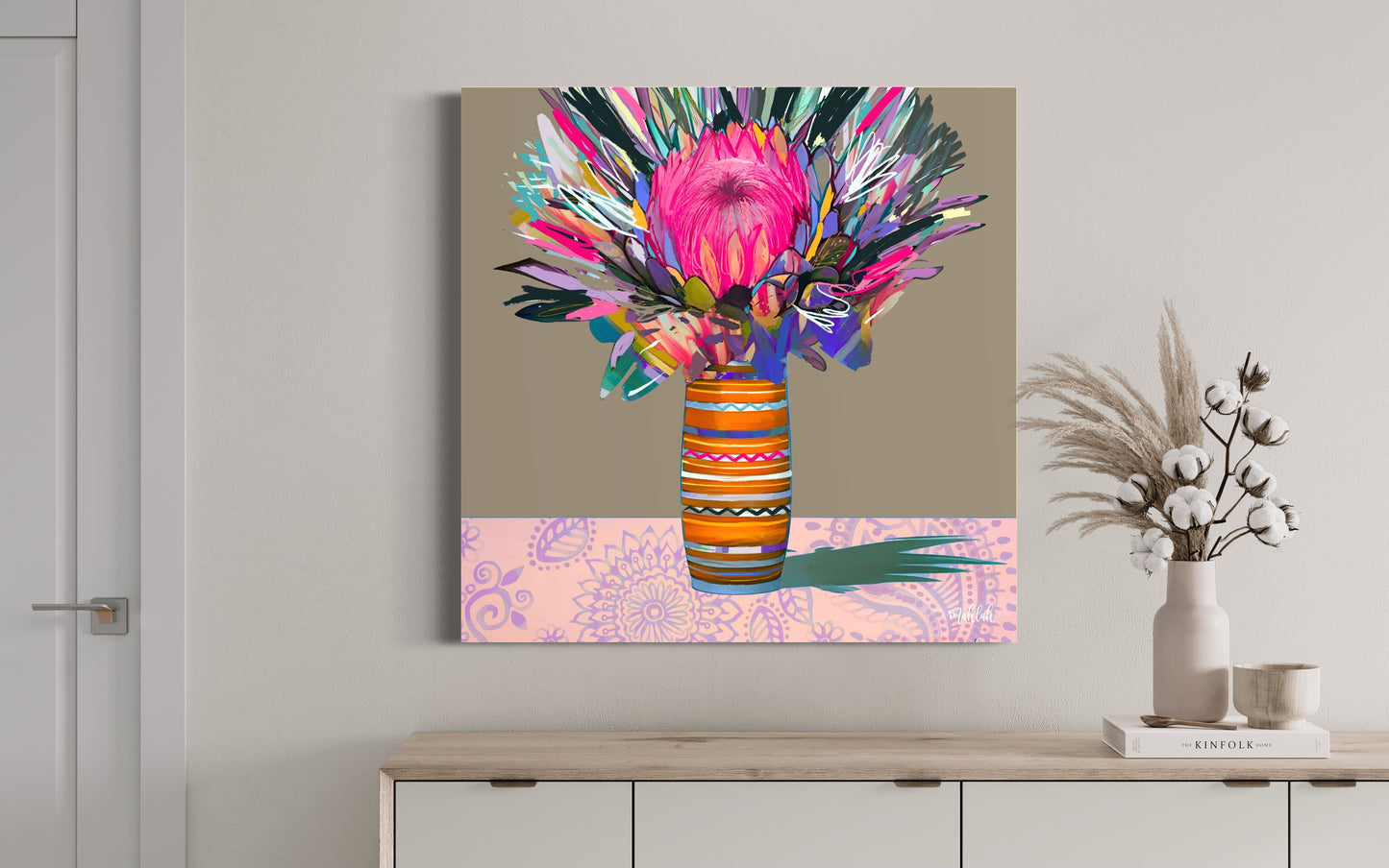 Flower match Canvas Print