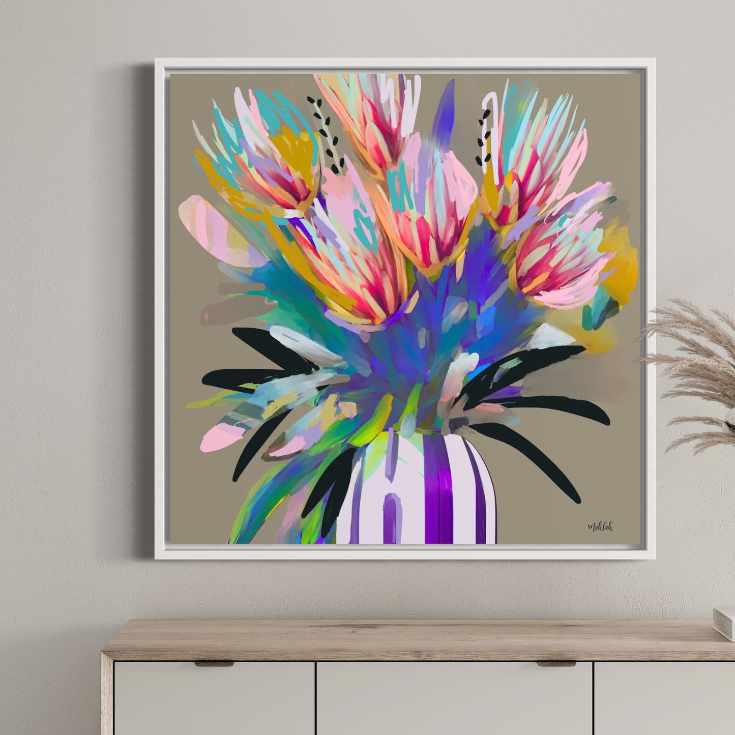 Bright flowers Canvas Print