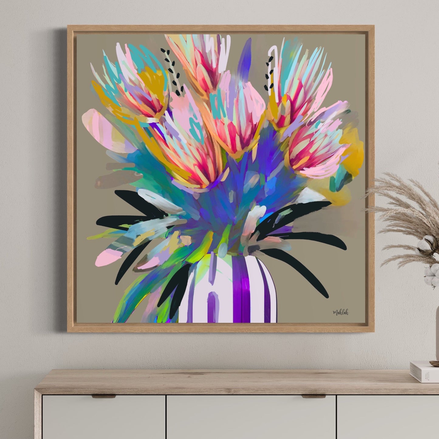 Bright flowers Canvas Print