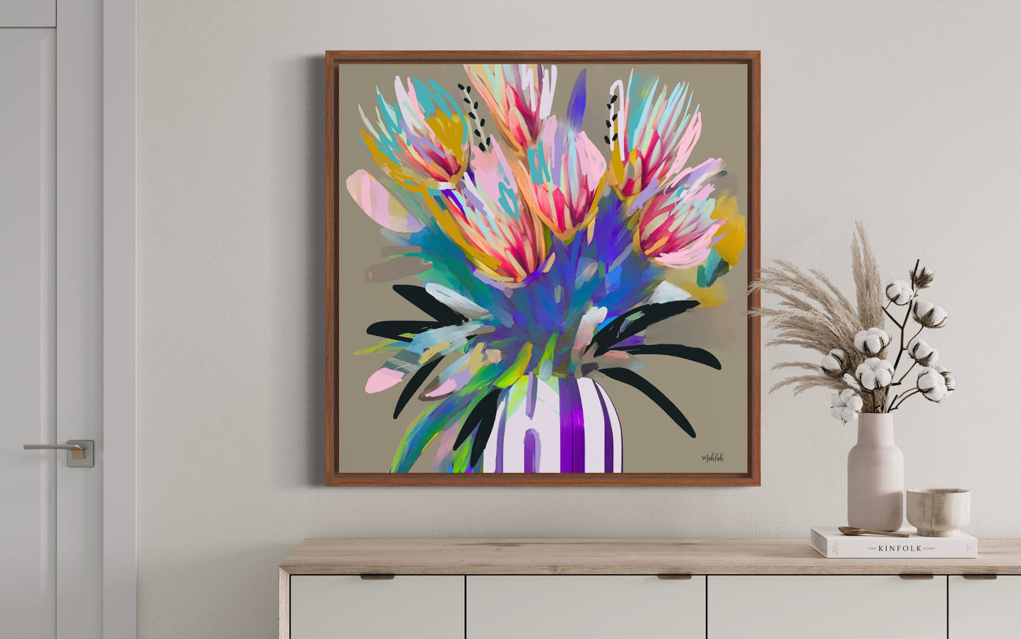 Bright flowers Canvas Print