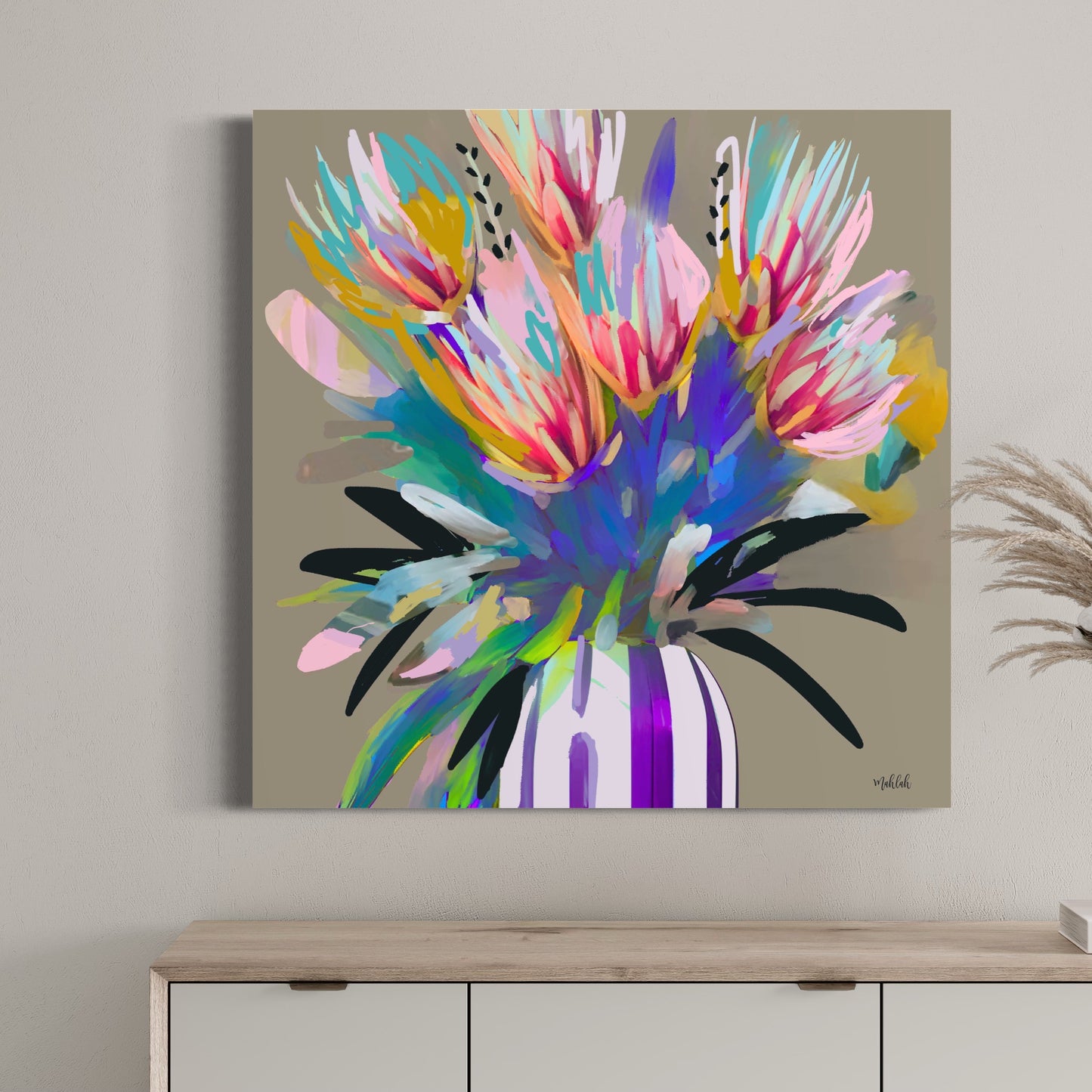 Bright flowers Canvas Print