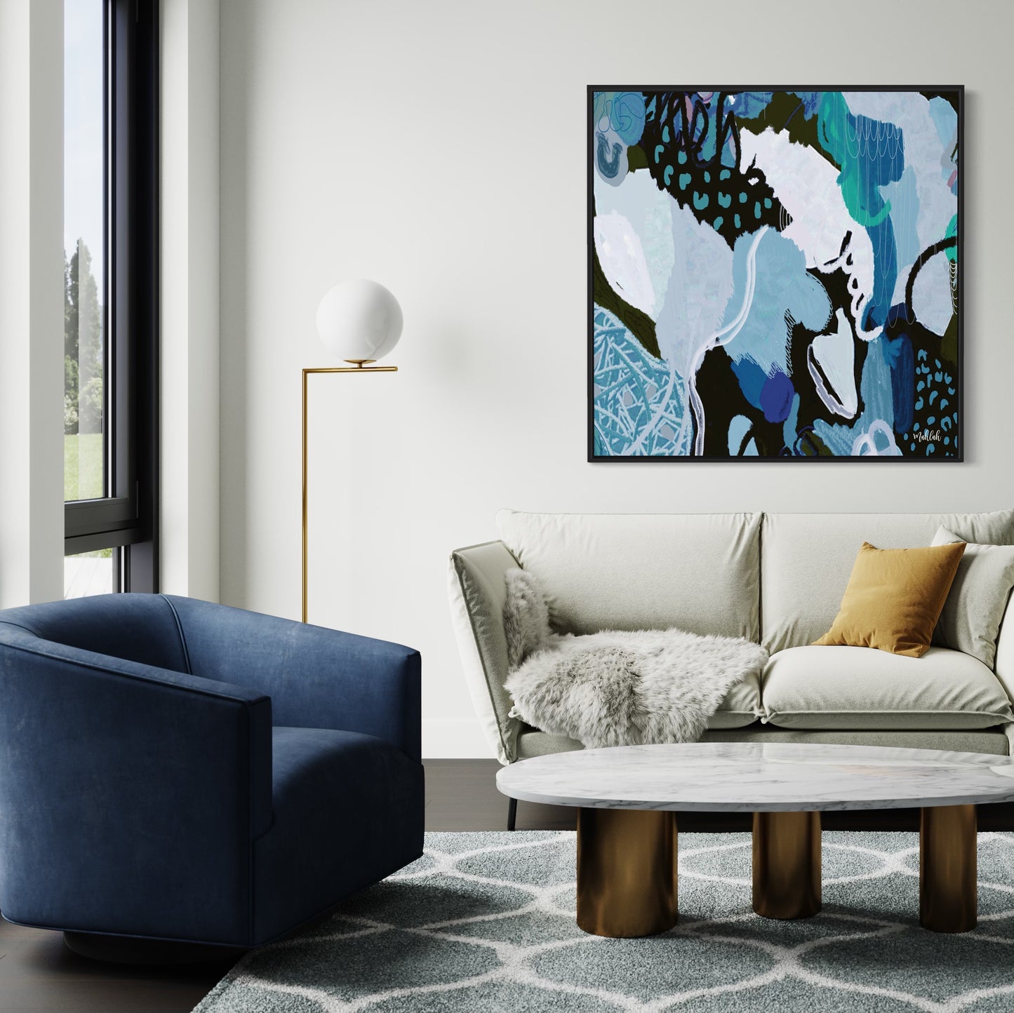 Blue Bay Canvas Print