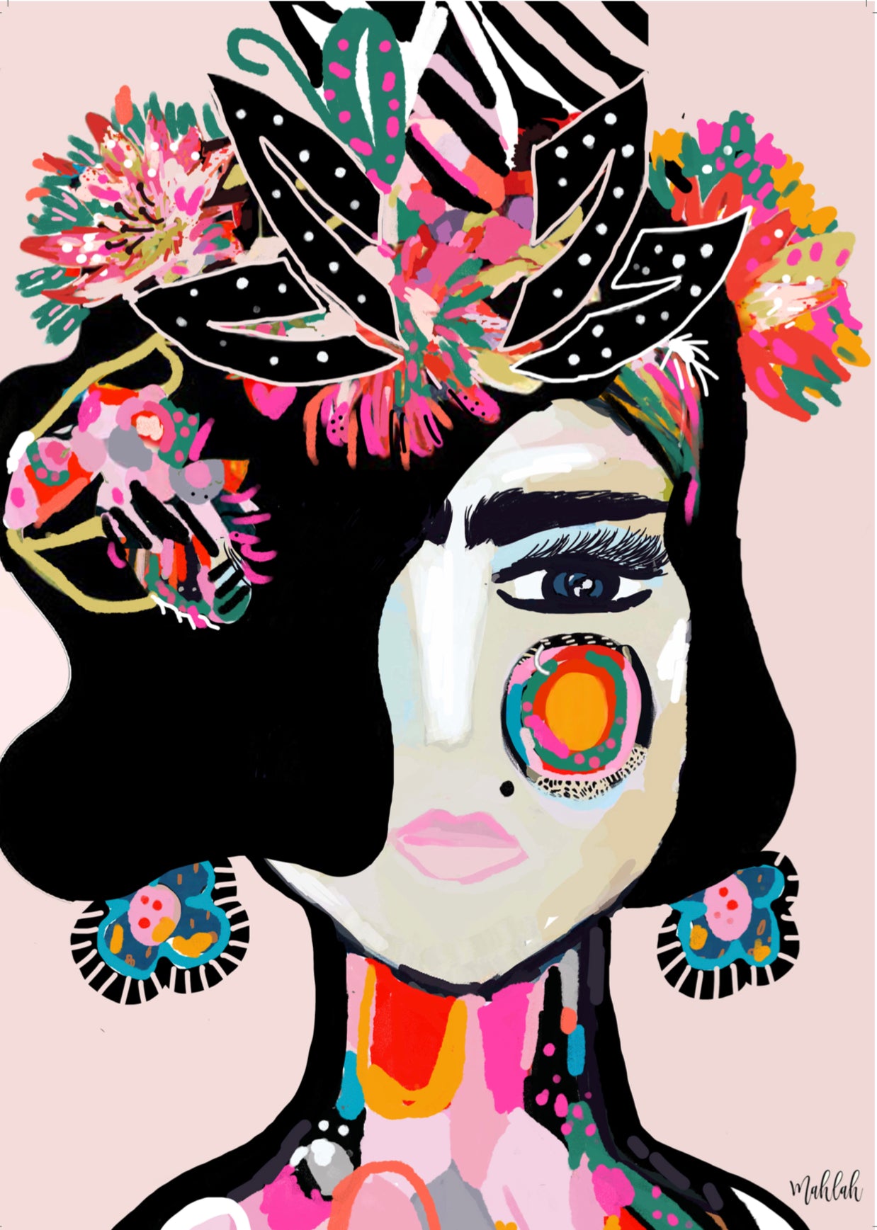 A3 print 300g Festive Frida