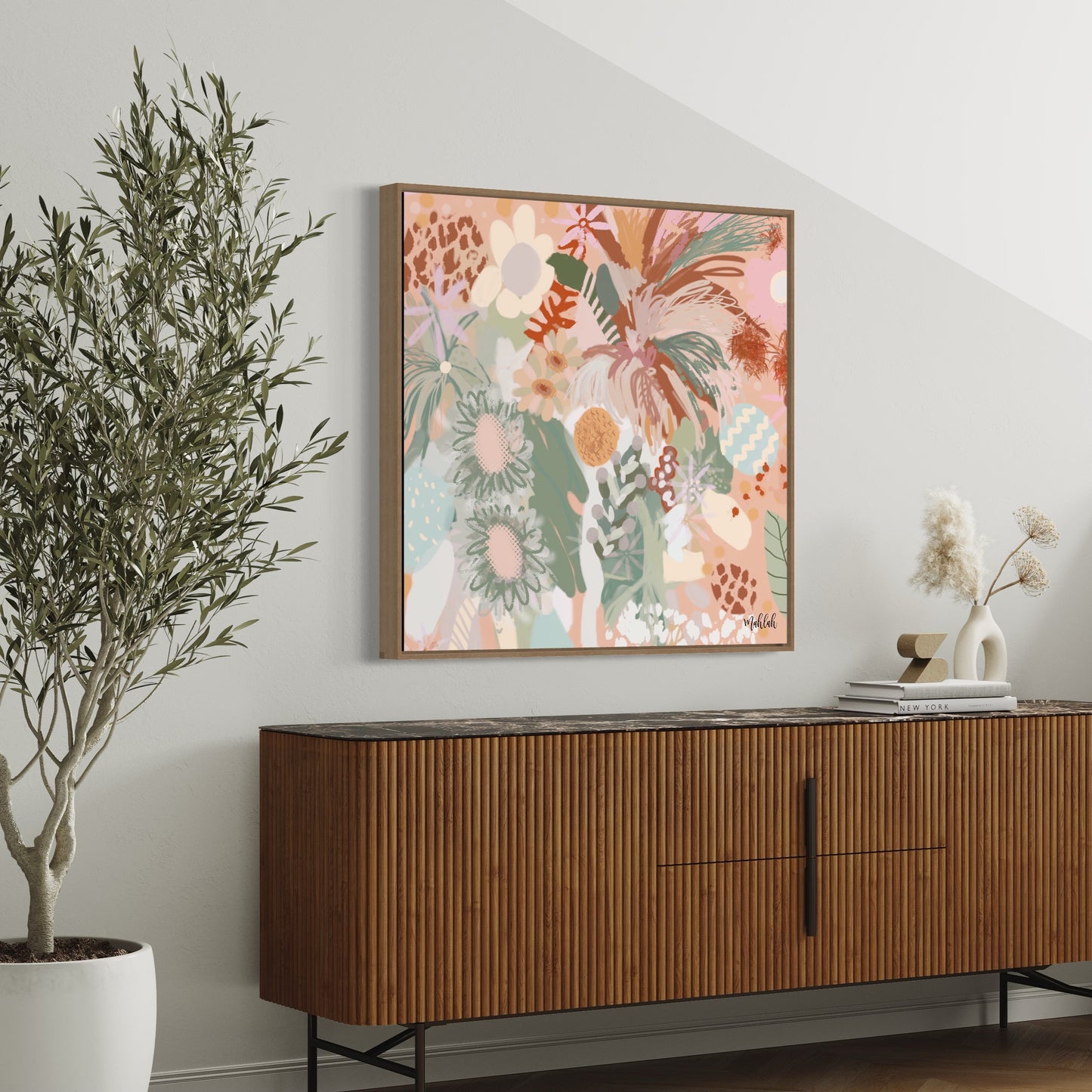 Connected (Square) Canvas Print