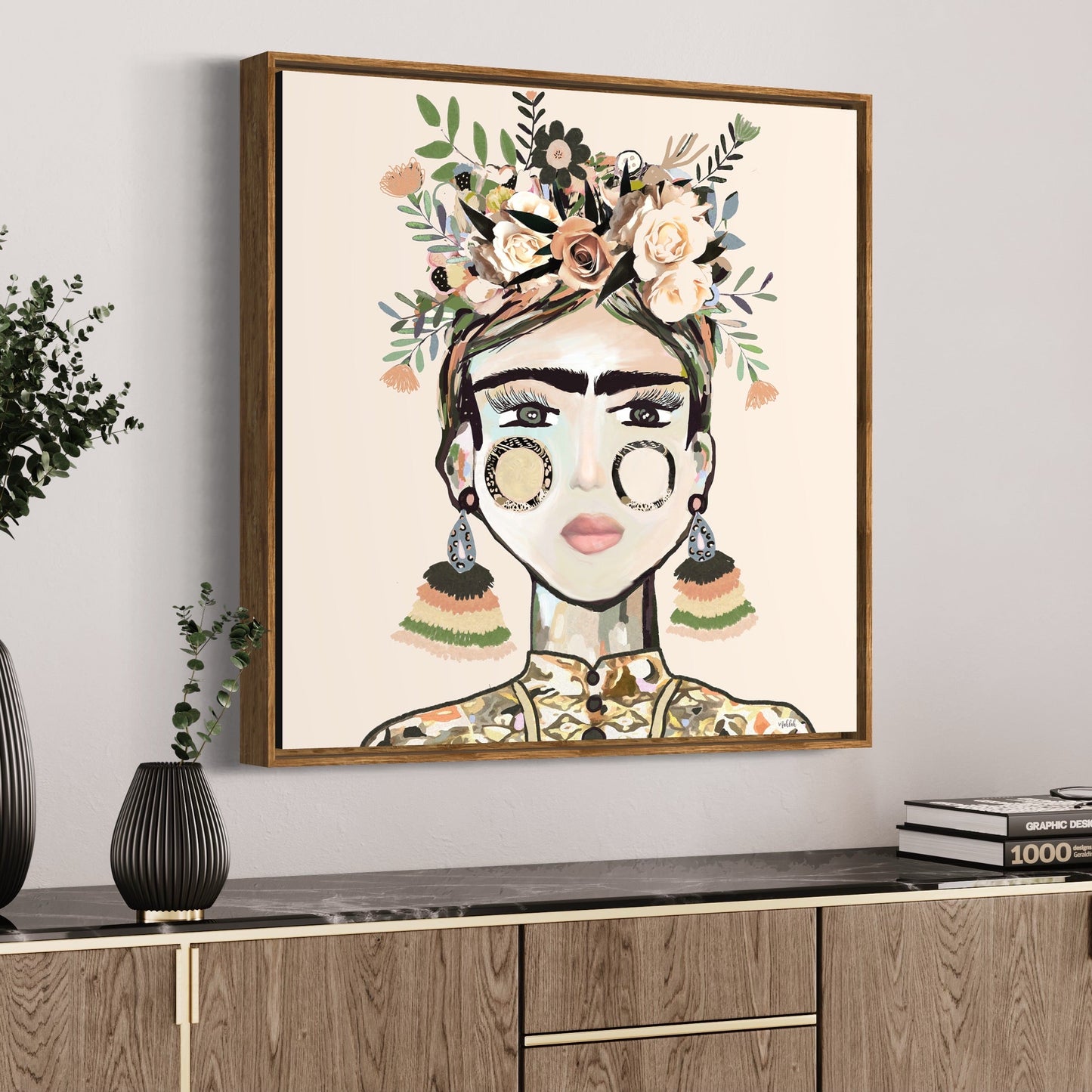 Earth to Frida Canvas Print ( No Frame)
