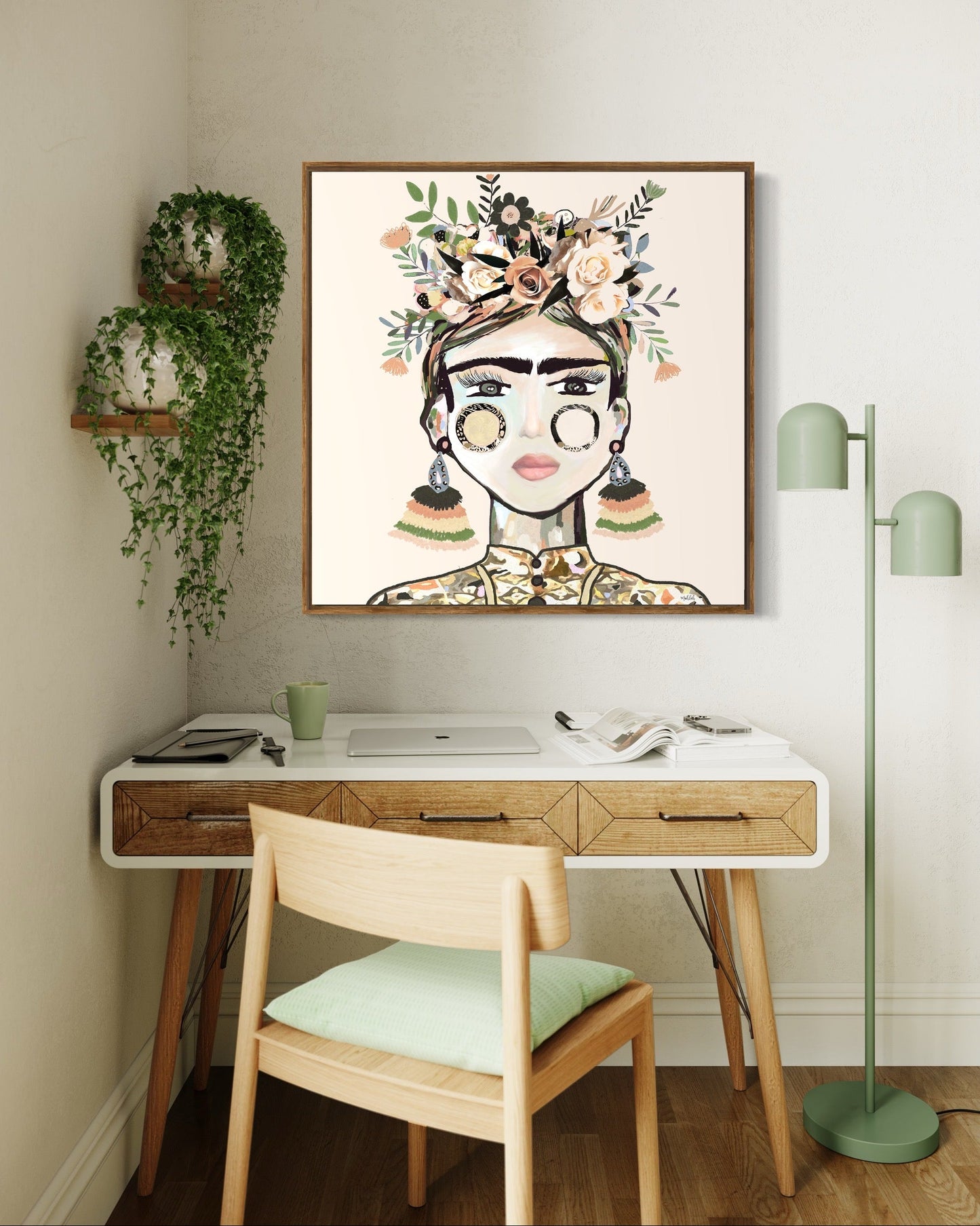 Earth to Frida Canvas Print ( No Frame)