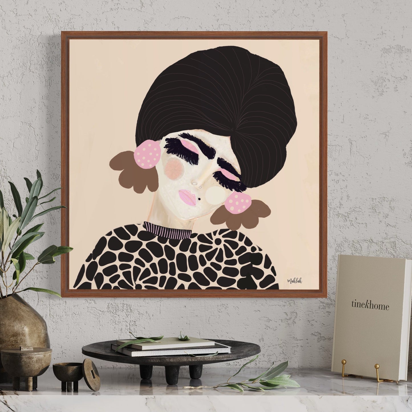Earth to Frida Canvas Print ( No Frame)