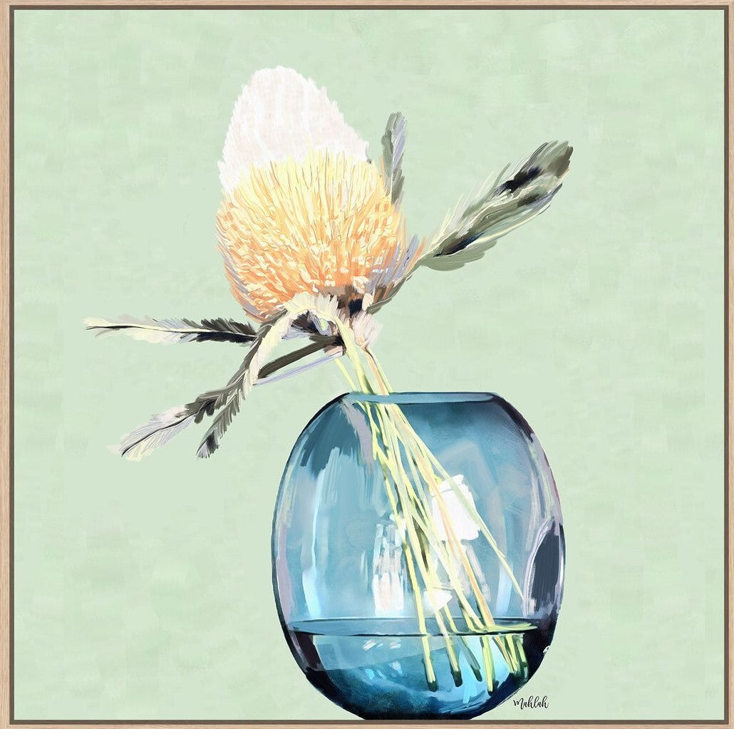 Banksia Vase Canvas print - 60x60x3.5cm