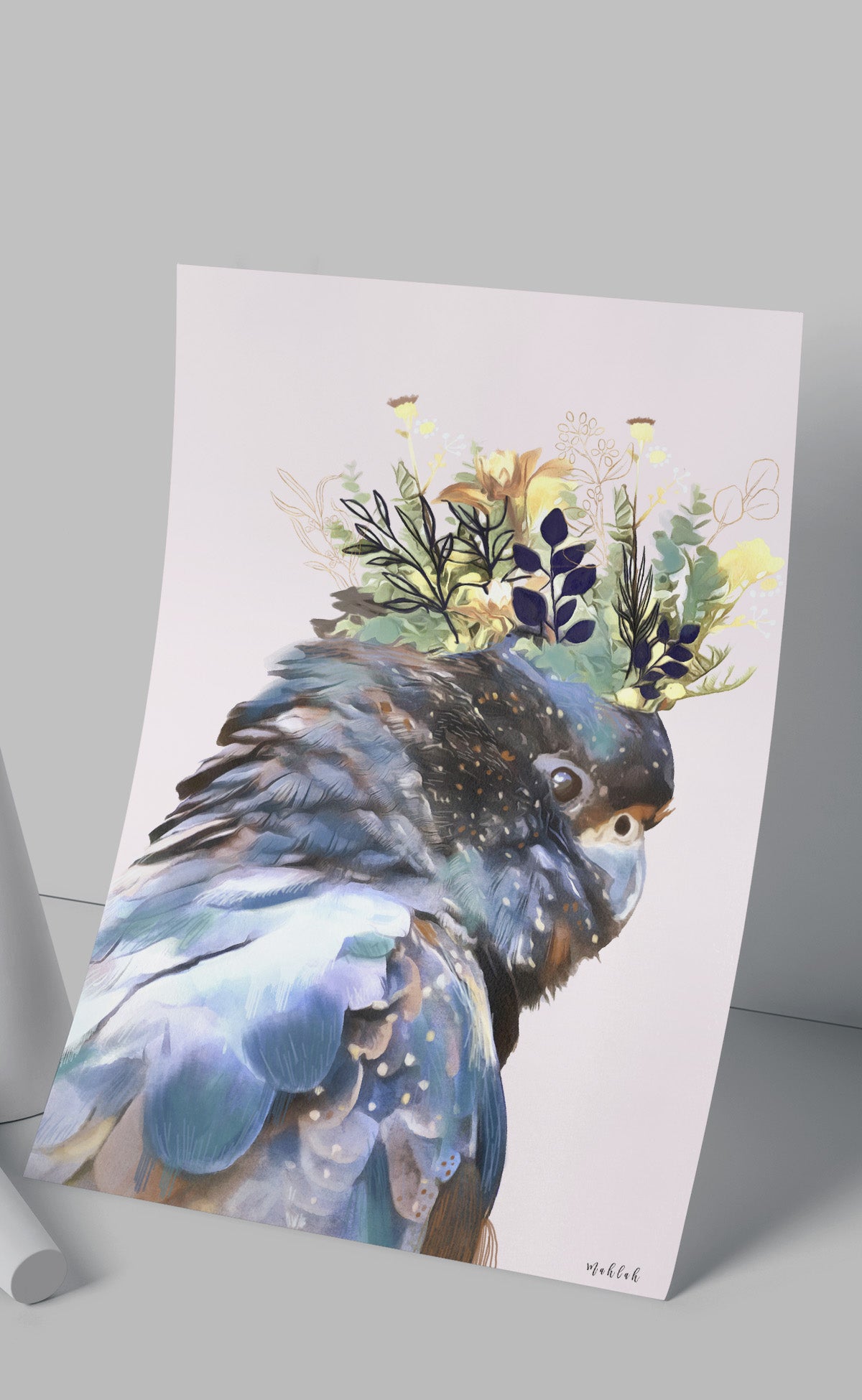 A3 print 300gsm Lady Cockatoo--BIRDINK0074