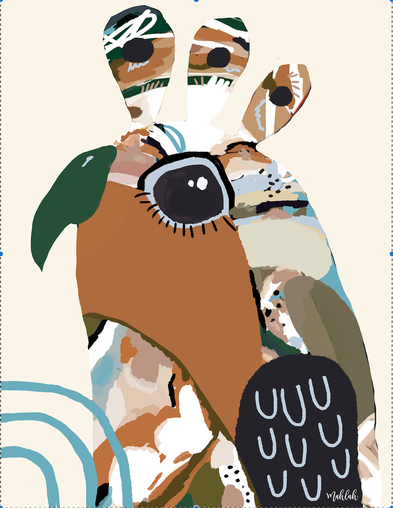 Birdy (Cream ) Print