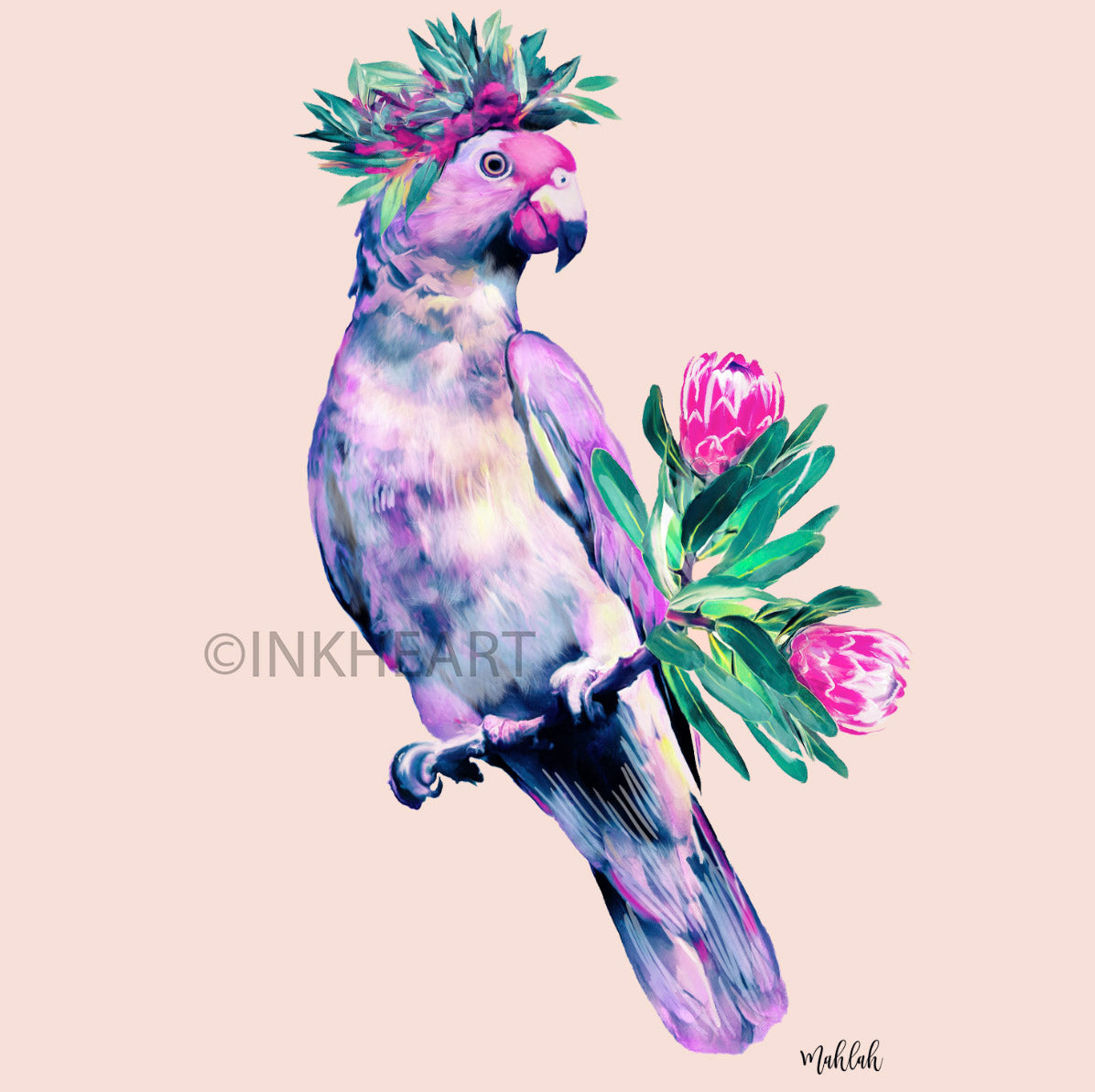 Bright Bird (Square) Canvas Print