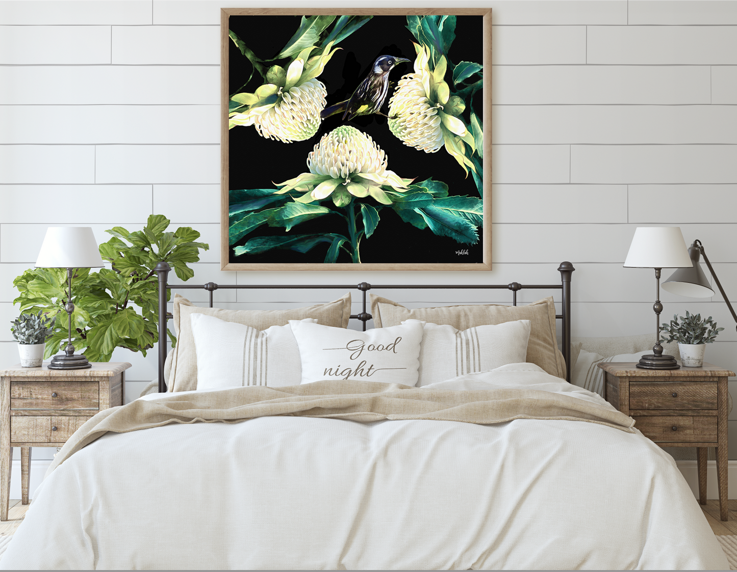 White Warrata Canvas print