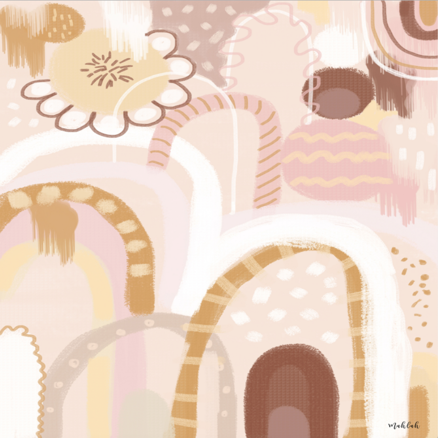 Abstract Polly Canvas Print