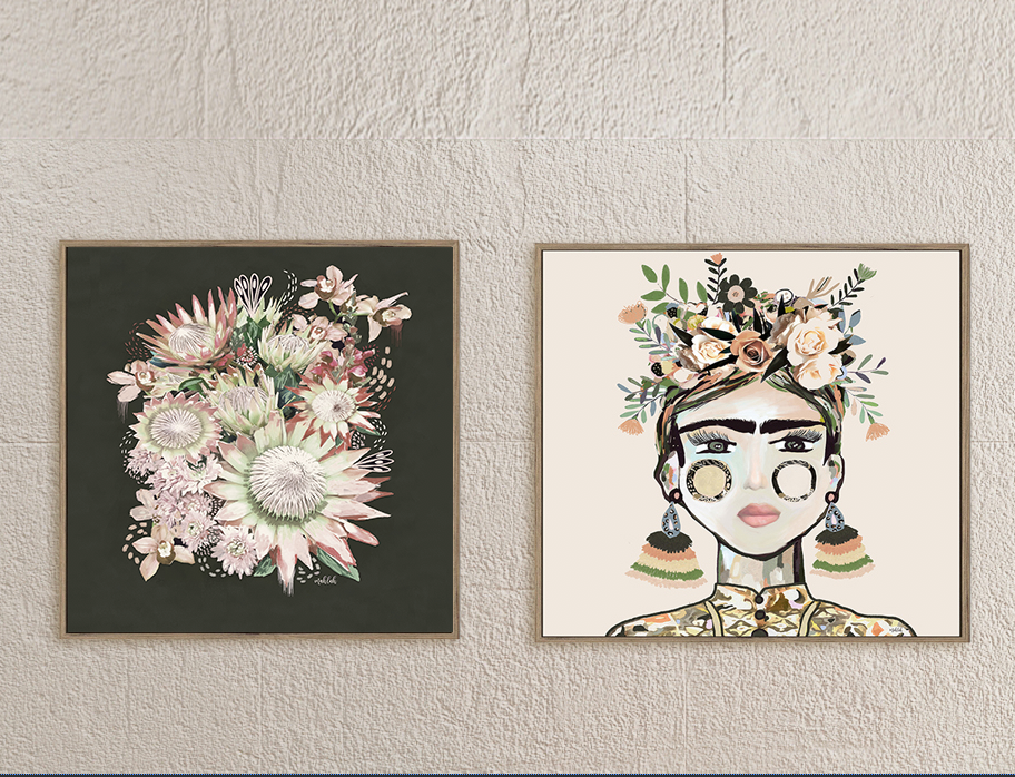 Royal 001 Bunch (Square) Canvas Print