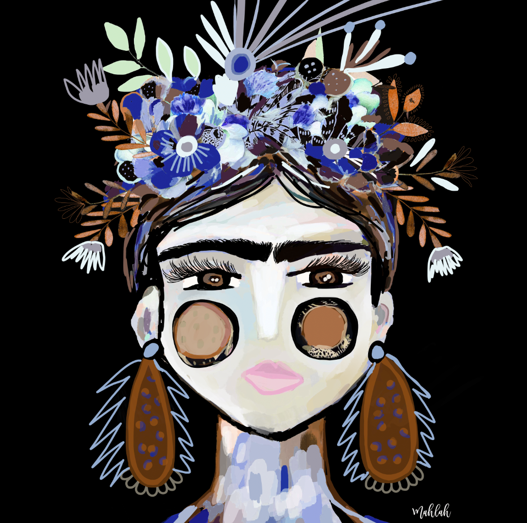 Frida Fall Canvas Print