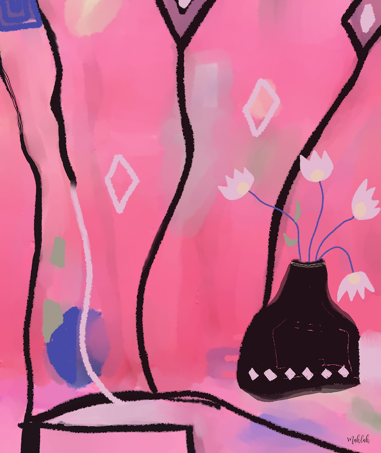 Rugged pink Canvas Print