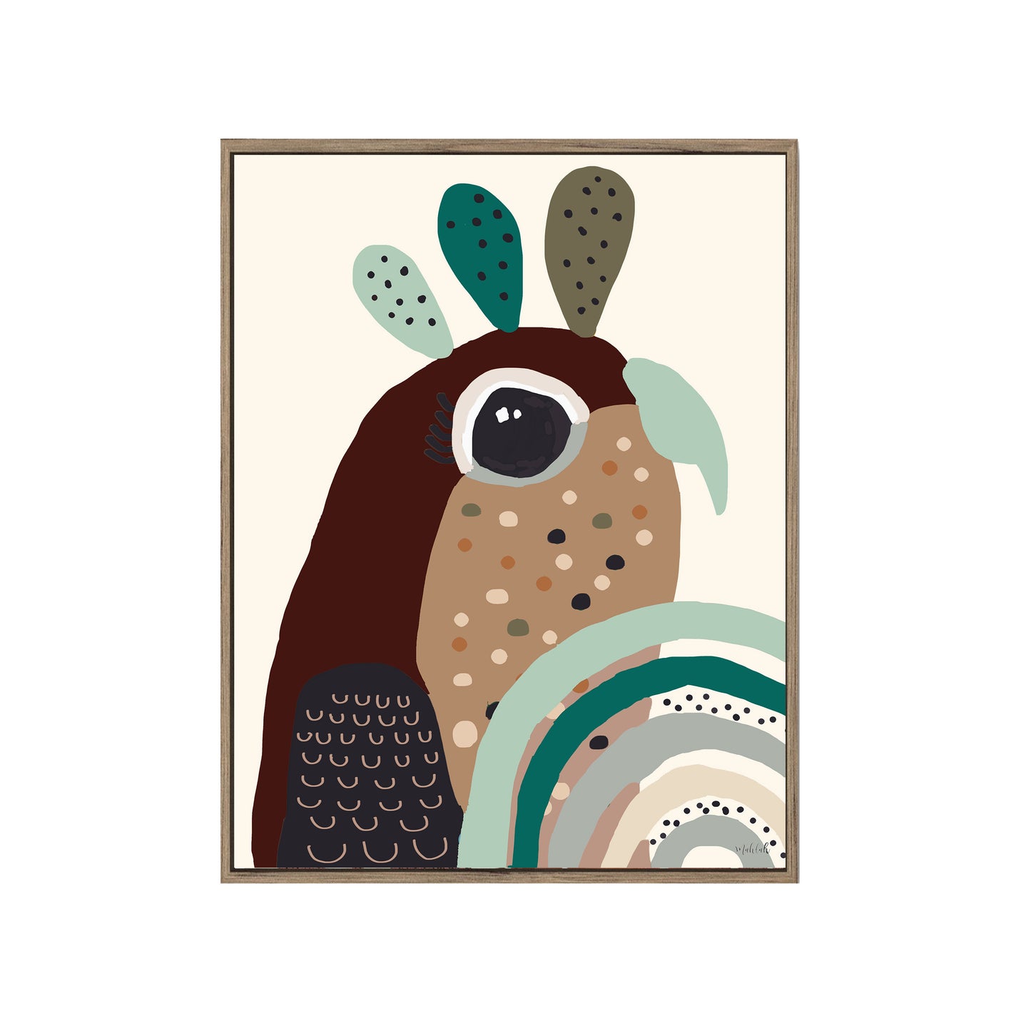 Blaze birdy Canvas print