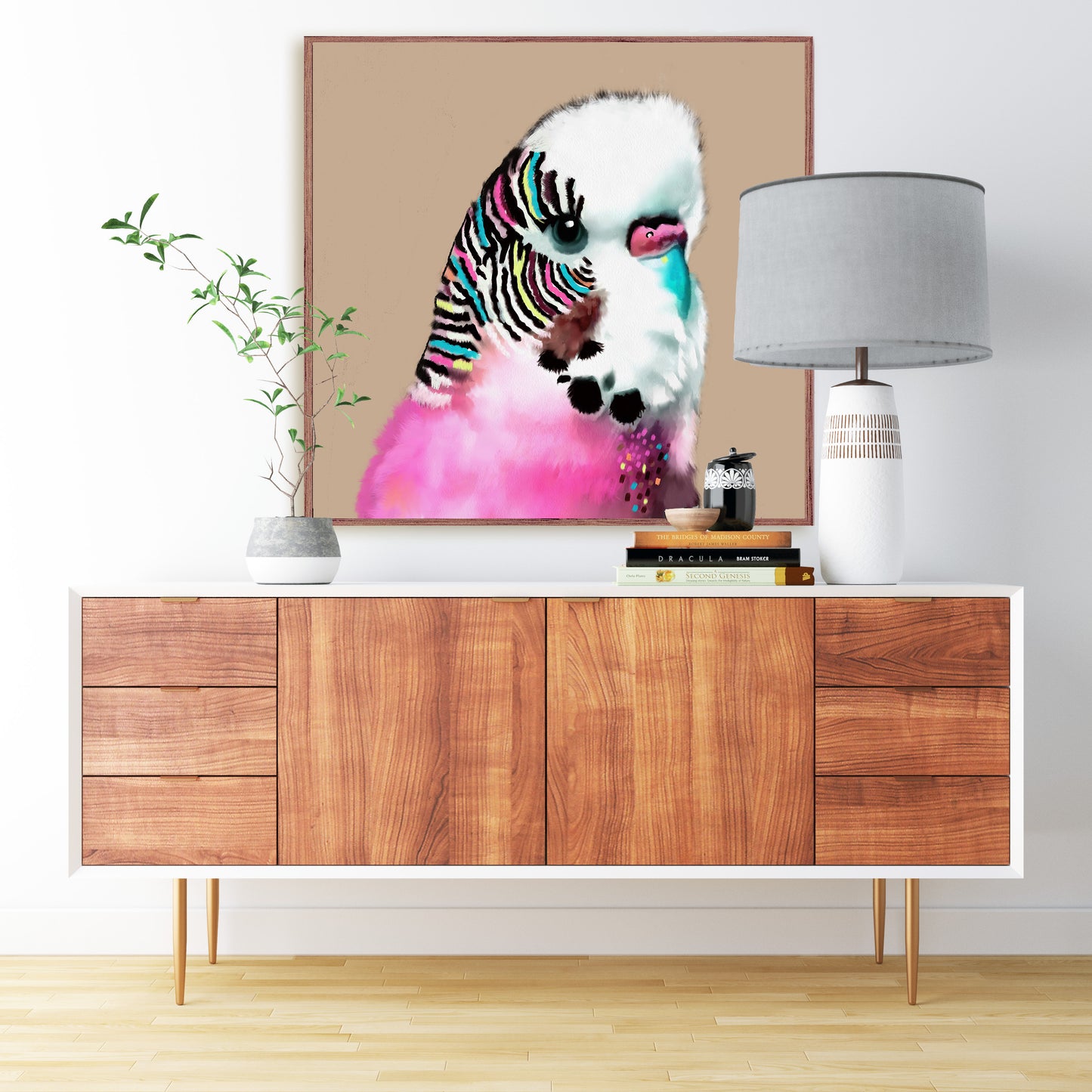 Budgie Canvas Print