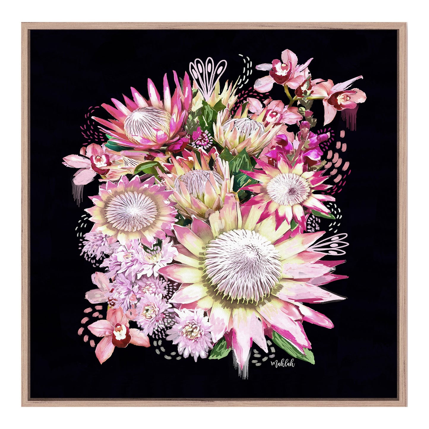 Royal 003 Bunch (Square) Canvas Print