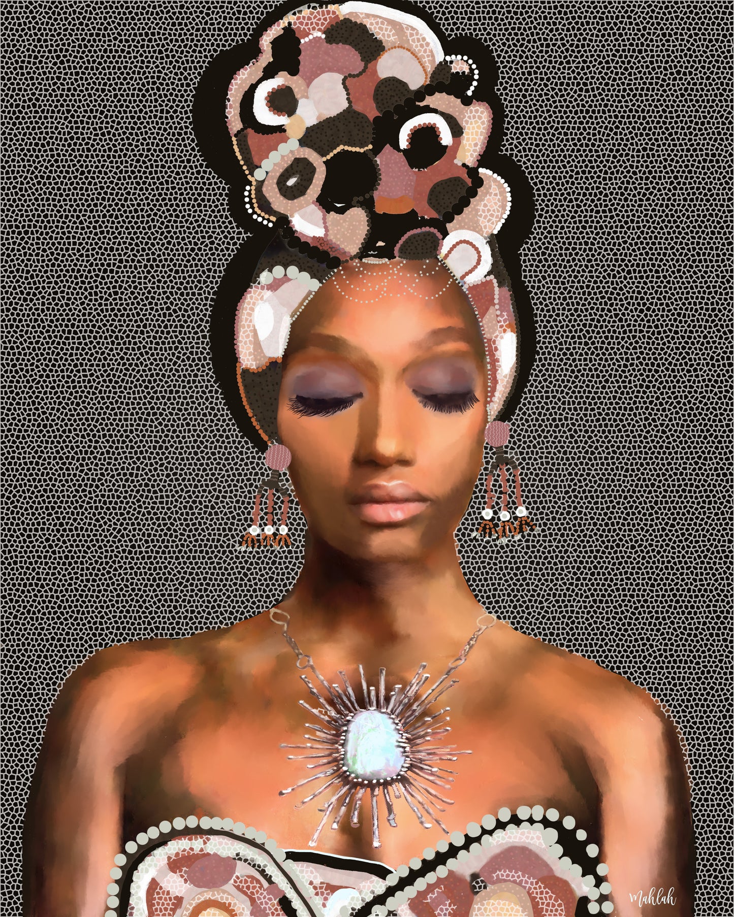 Julia Pattern (Rectangle) Canvas Print