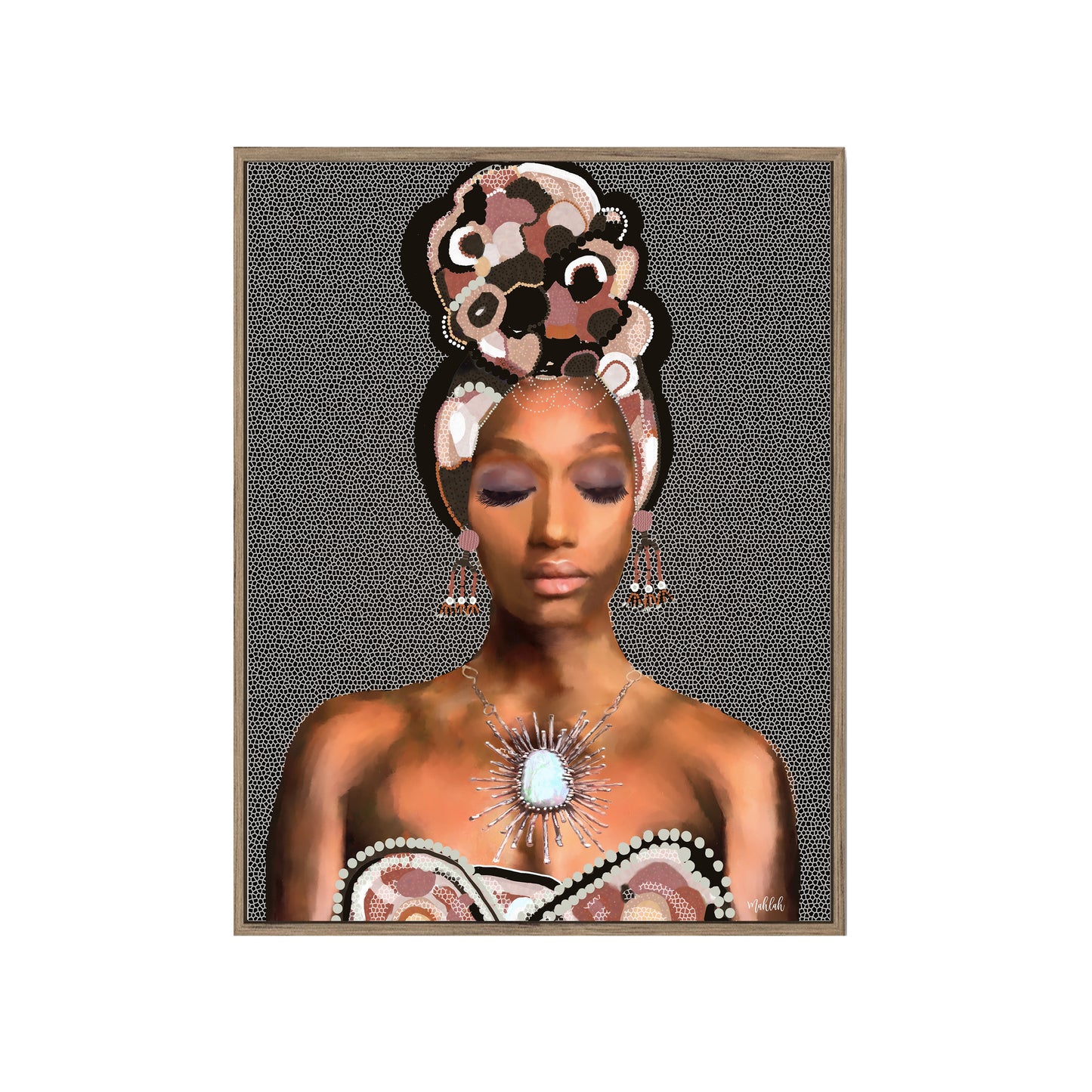 Julia Pattern (Rectangle) Canvas Print