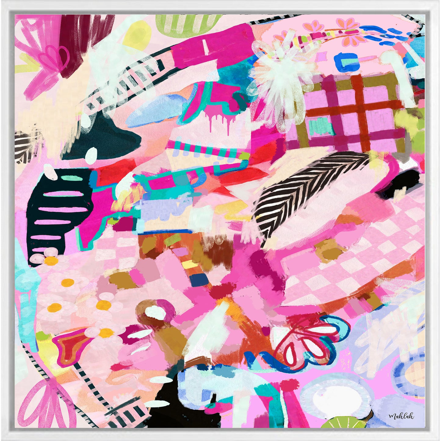 Multi Lolly Canvas Print