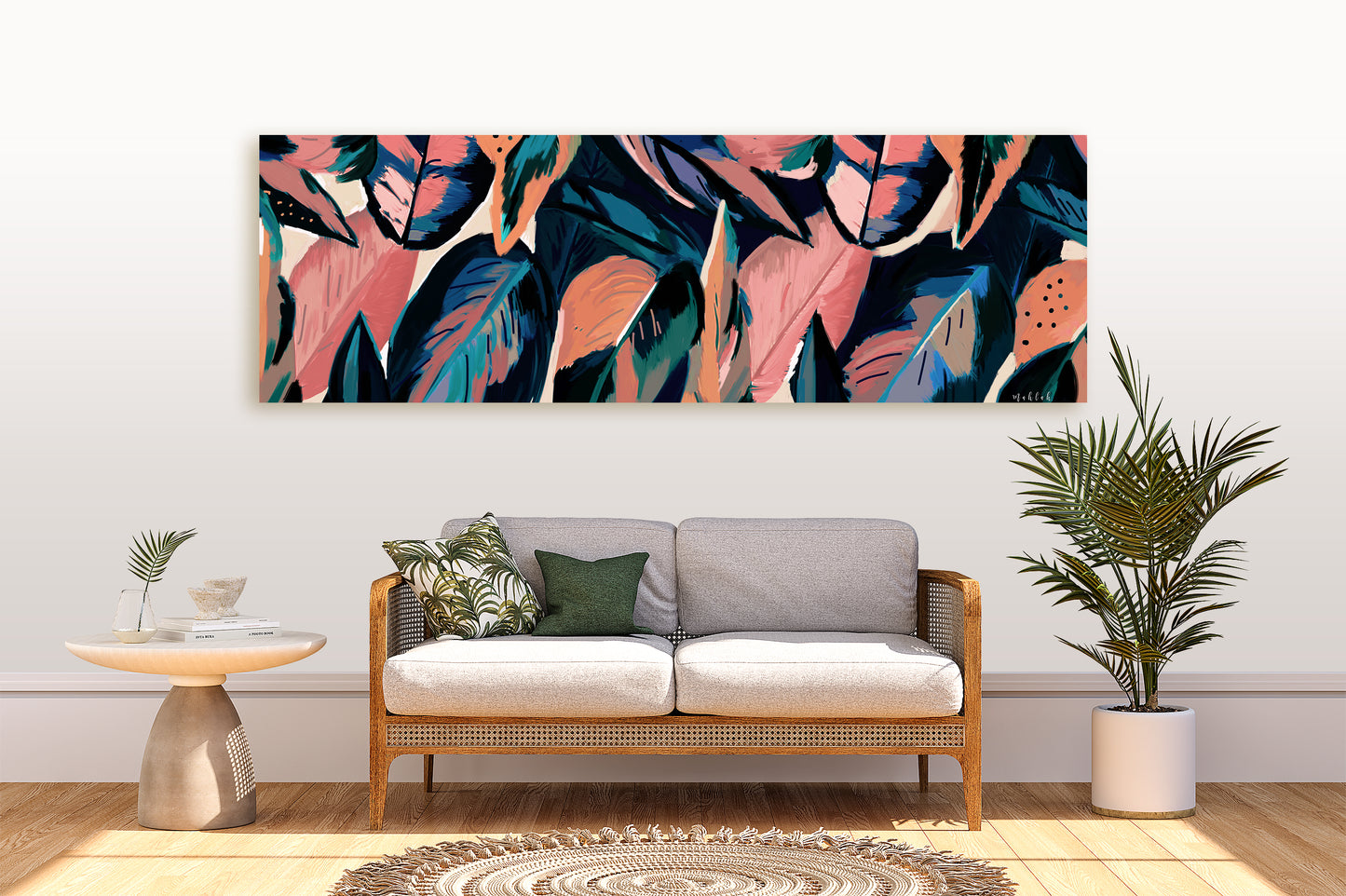 (Panoramic) Leaves Canvas Print