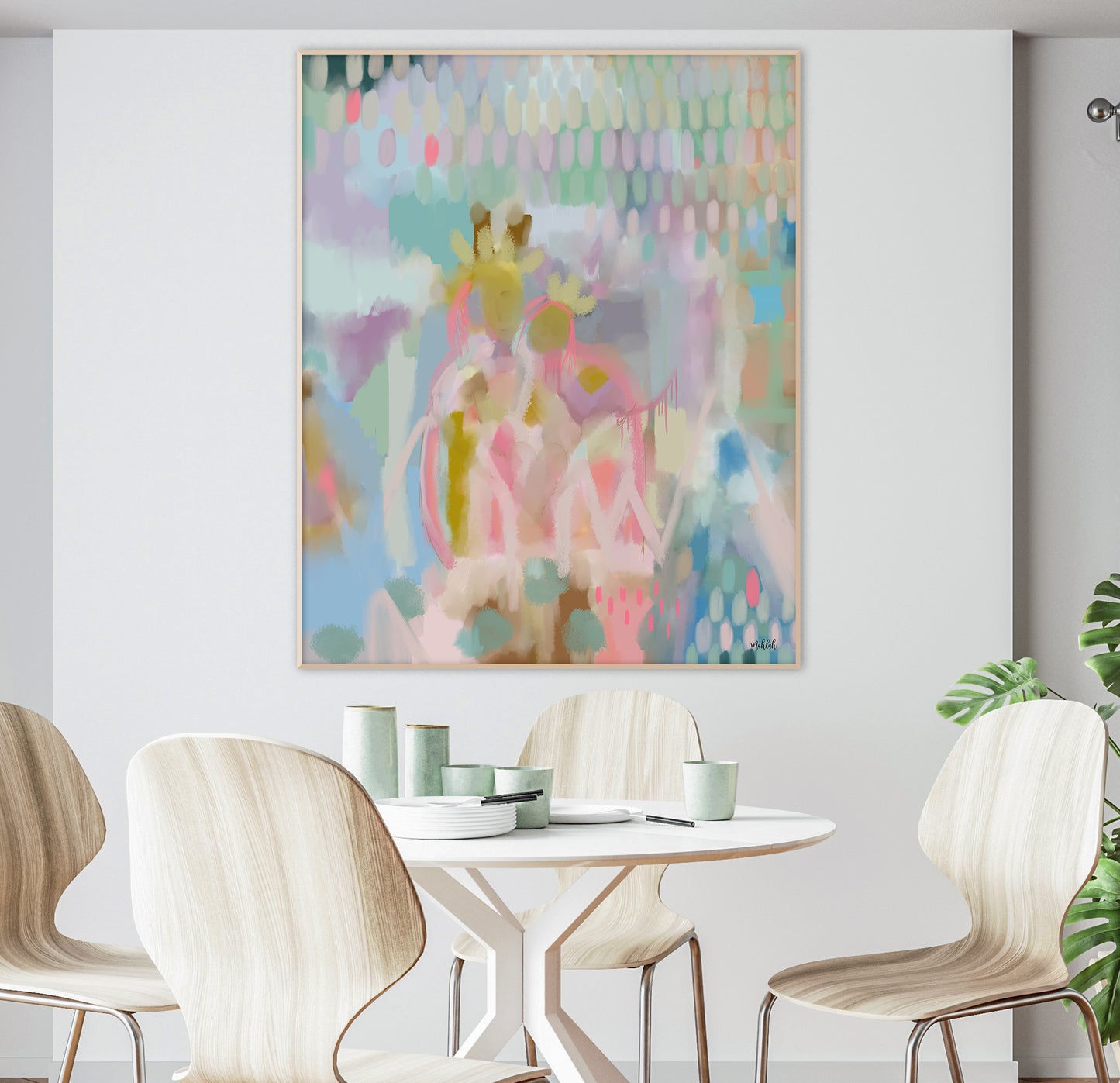 Cloudburst ( Pink) Canvas Print
