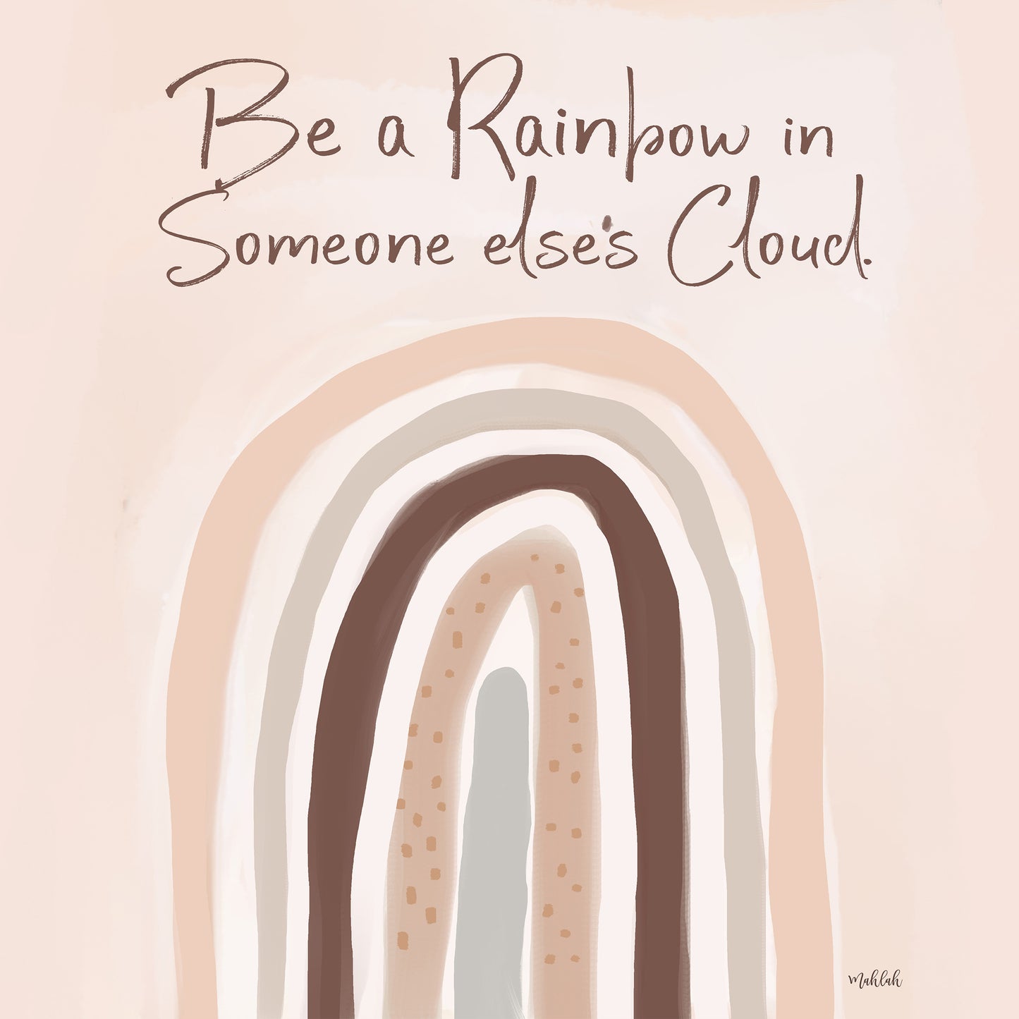 Kids Rainbow quote Print