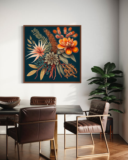 Oracle flowers canvas print