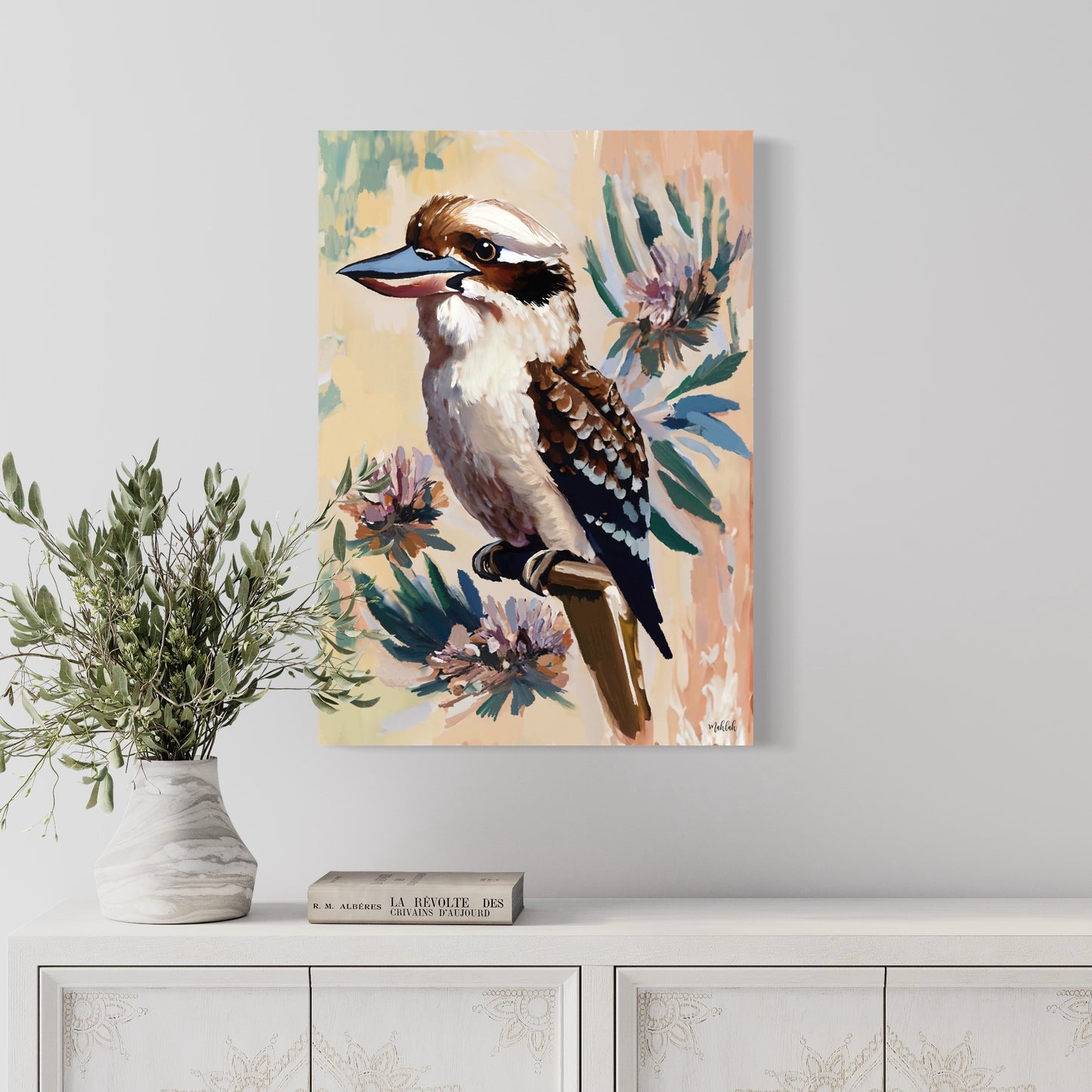 Kookaburra Bloom  2 canvas print