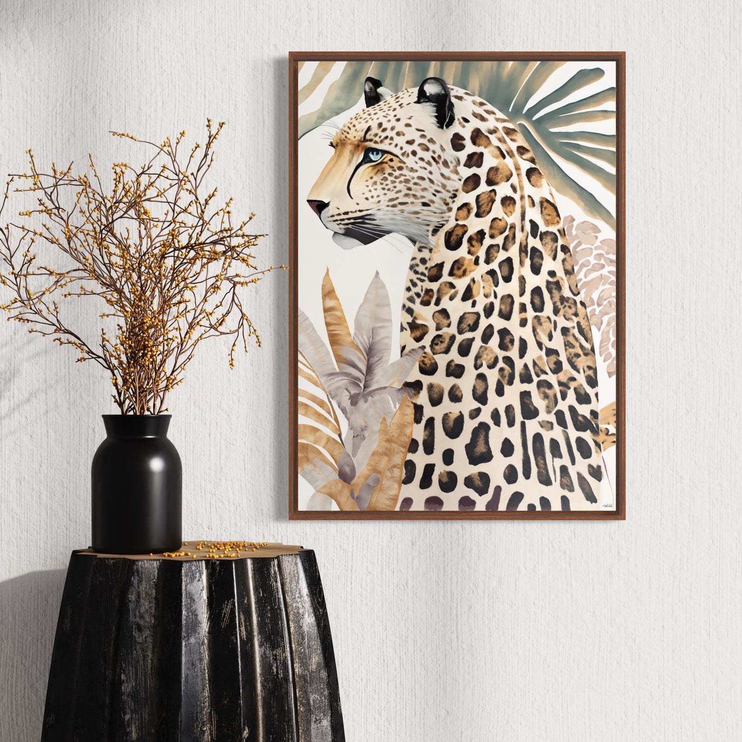 Fern Cheetah  Canvas Print