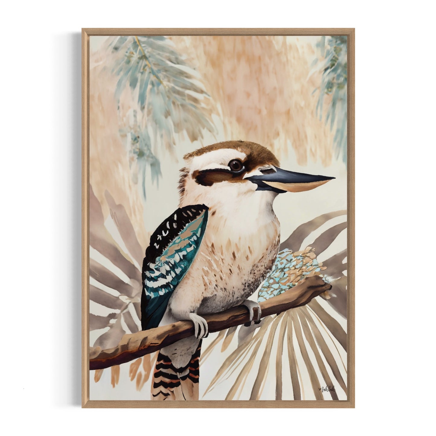kookaburra Fern Canvas Print